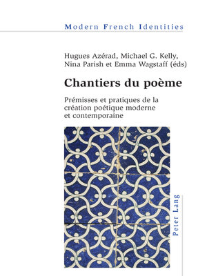cover image of Chantiers du poème